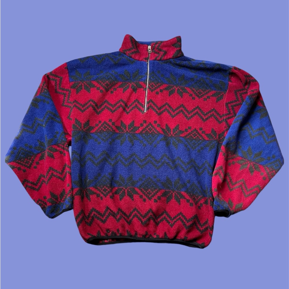 Vintage Nautica 1/4 Zip Fleece Jacket